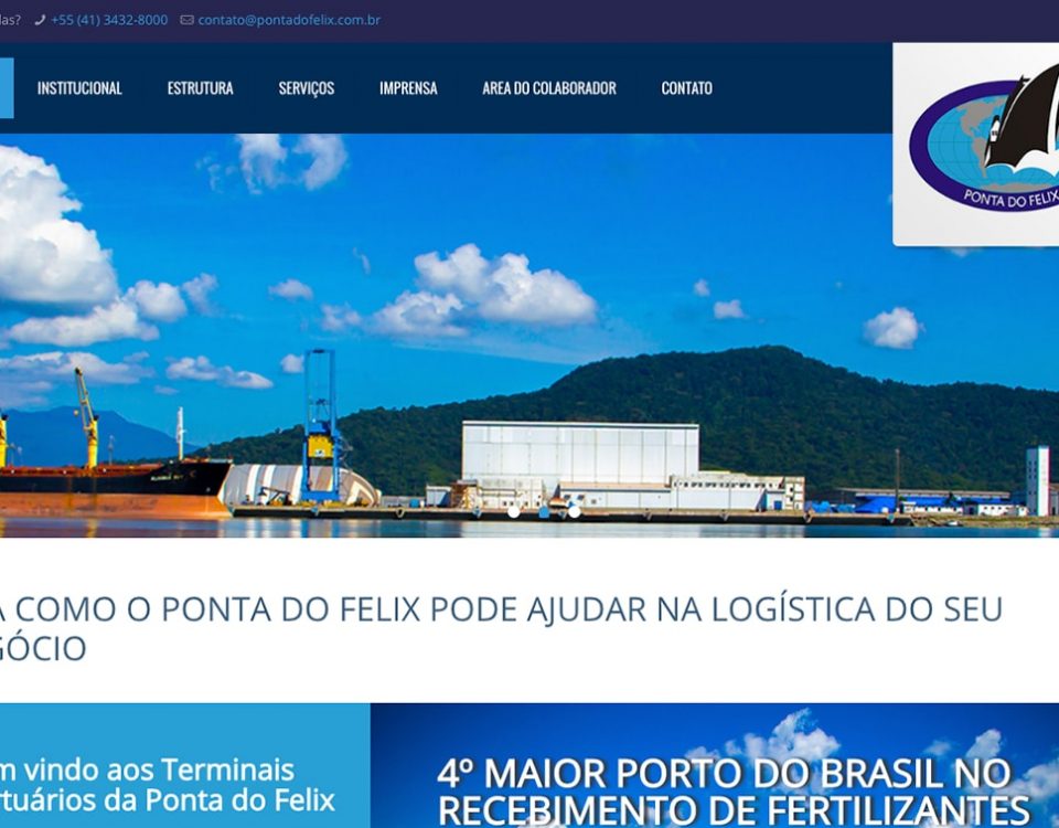 Web Site Ponta do Felix Terminais Portuários