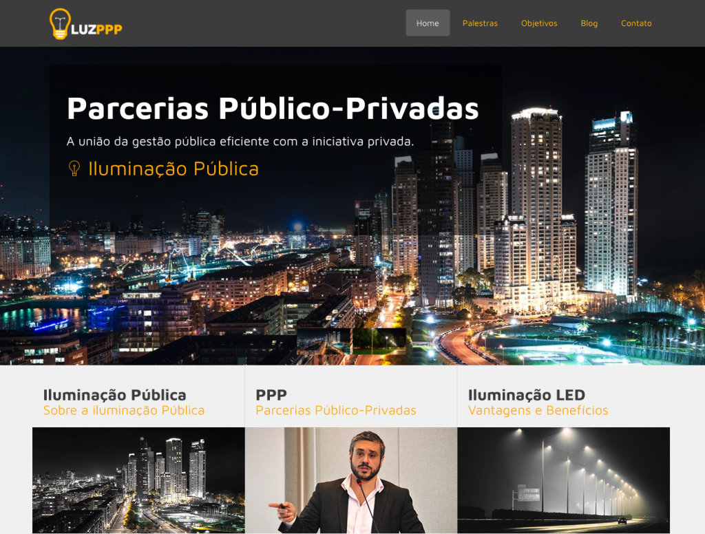 Luz PPP . Iluminação Pública