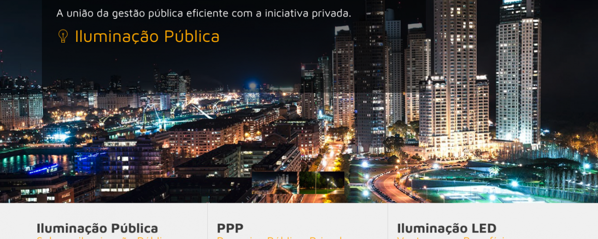 Luz PPP . Iluminação Pública